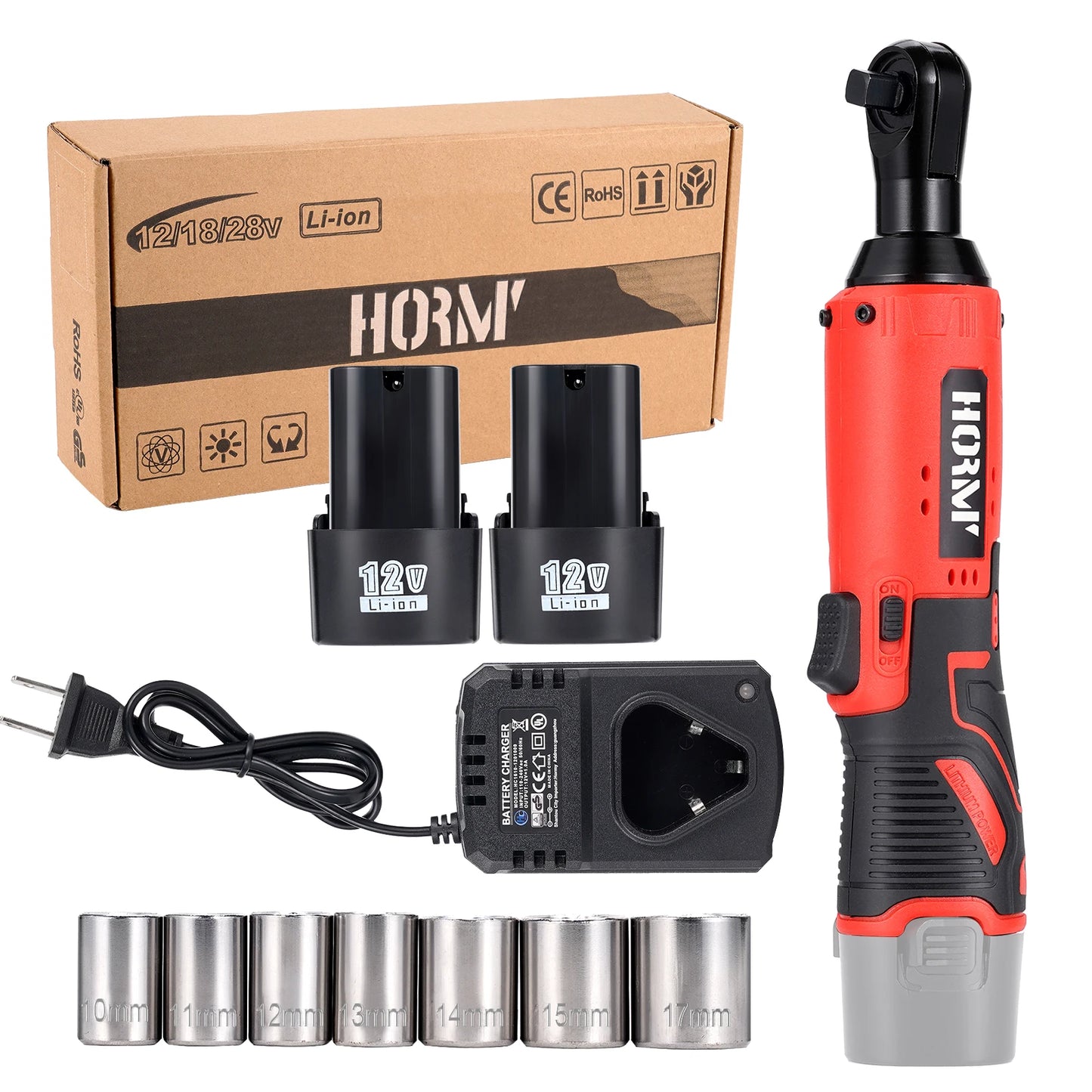 12V Cordless Electric Screwdriver Wrench 3/8 Inch Right Angle Ratchet Wrench Impact Drill Removal Screw Nut Car Repair Tool