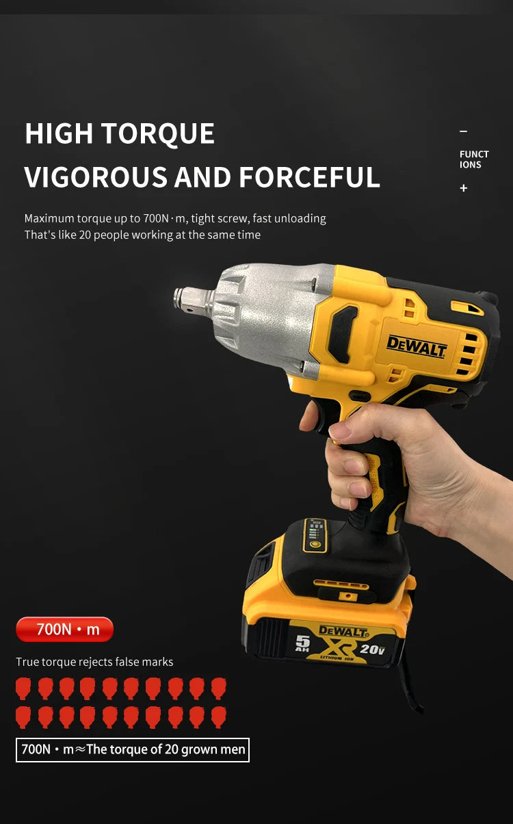 DEWALT 700N.M Brushless Electric Impact Wrench