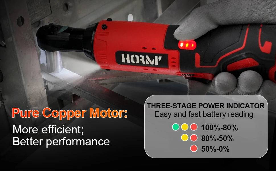 12V Cordless Electric Screwdriver Wrench 3/8 Inch Right Angle Ratchet Wrench Impact Drill Removal Screw Nut Car Repair Tool